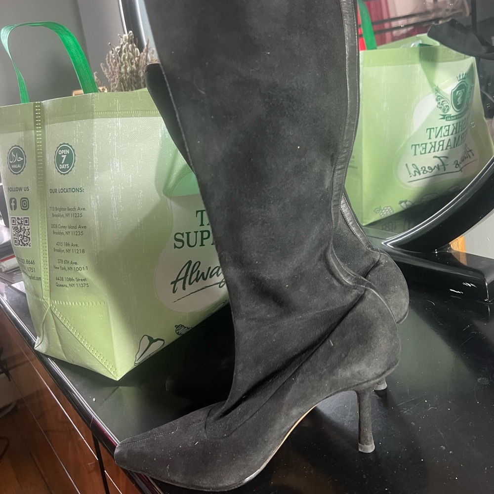 Jimmy Choo Black Heeled Boots with Stiletto Heel